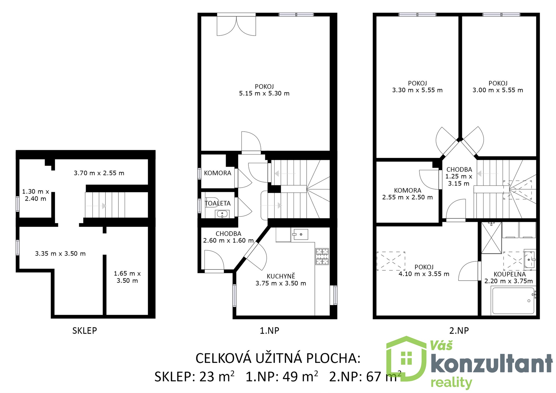 Chleborádova půdorys 4+1