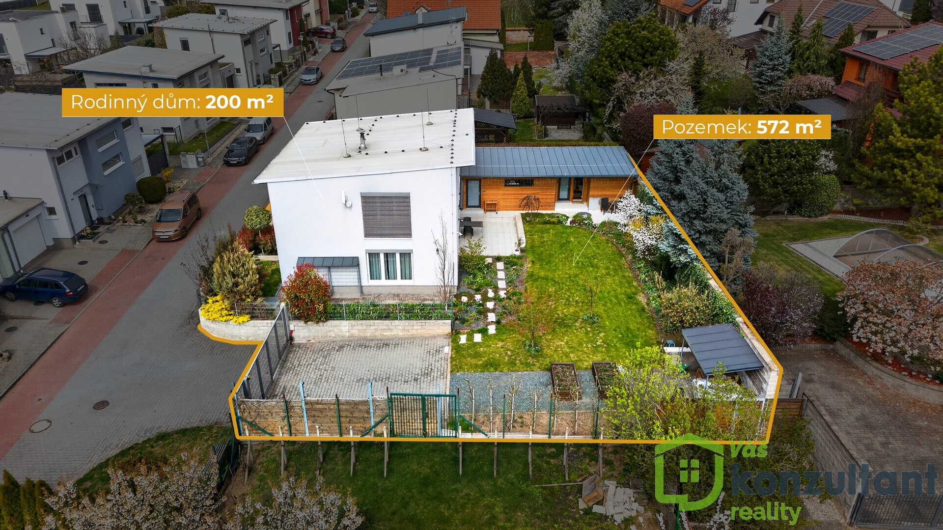 Zvýraznění pozemku