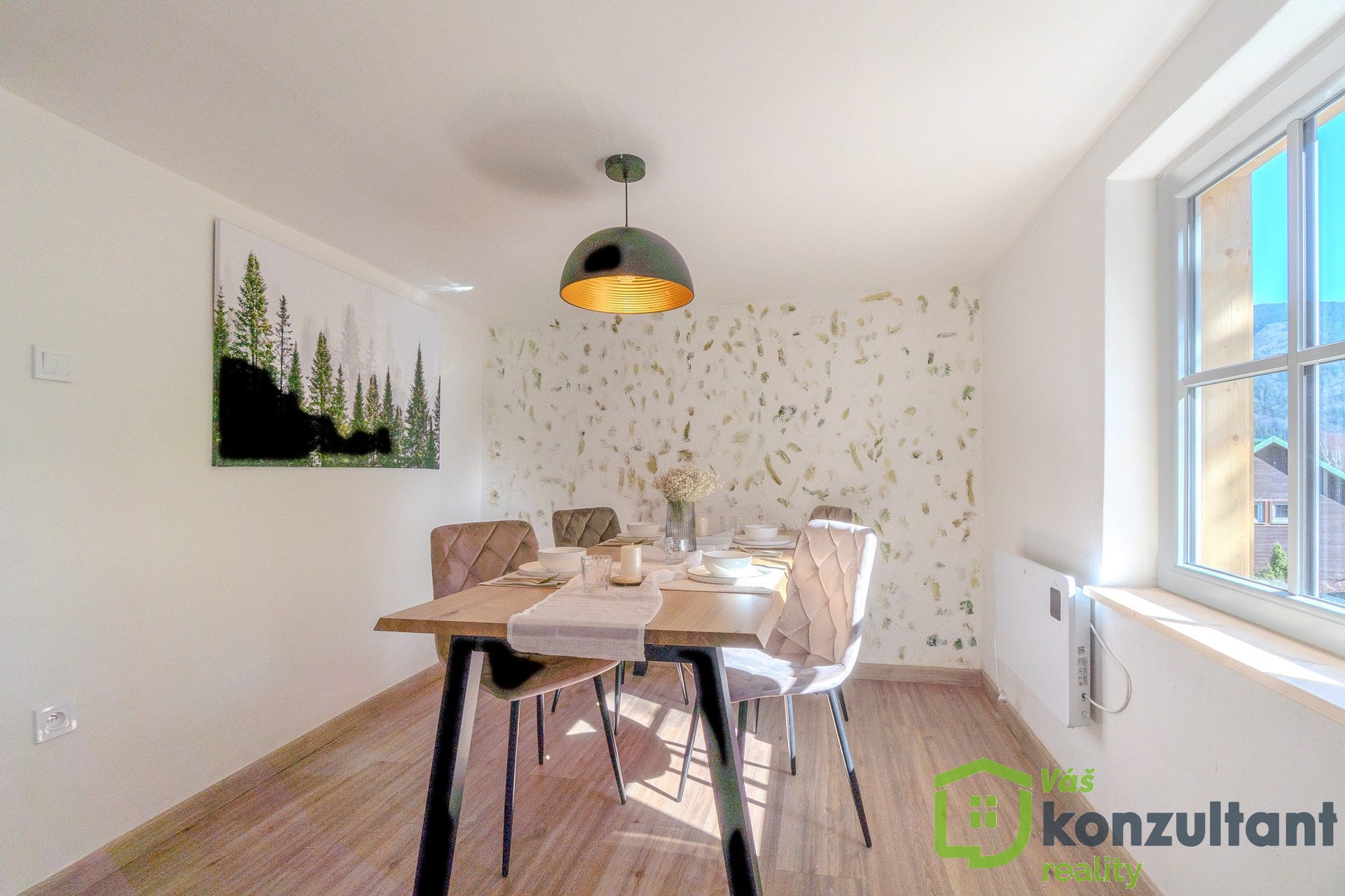 Jídelna s denním světlem