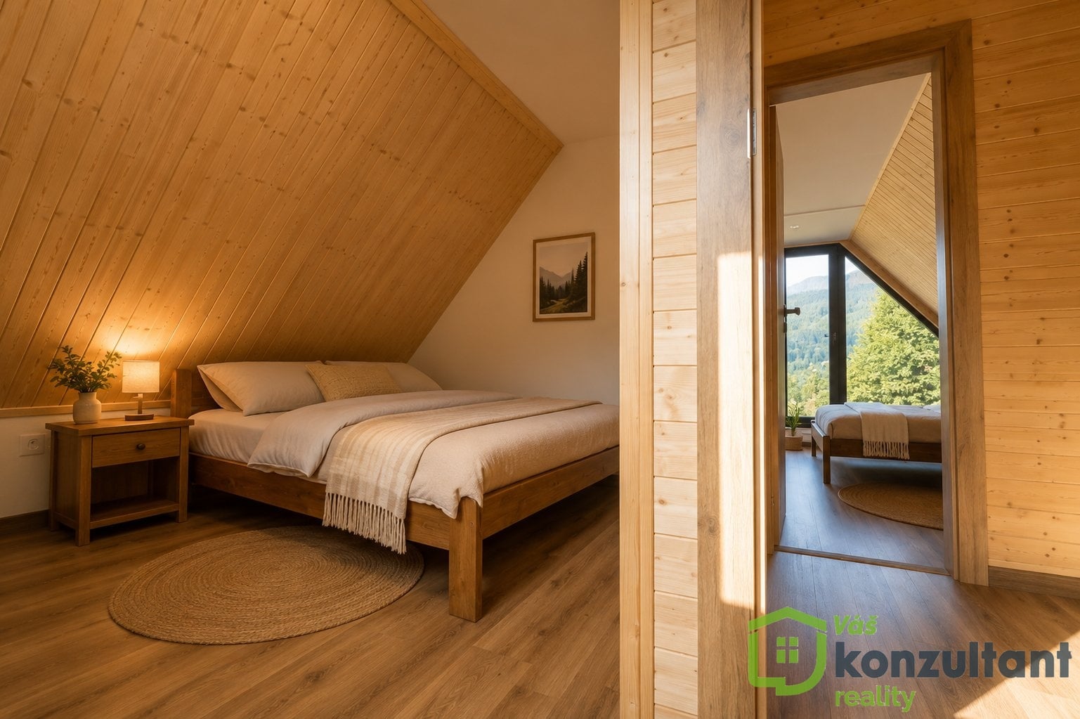 Podkrovní ložnice