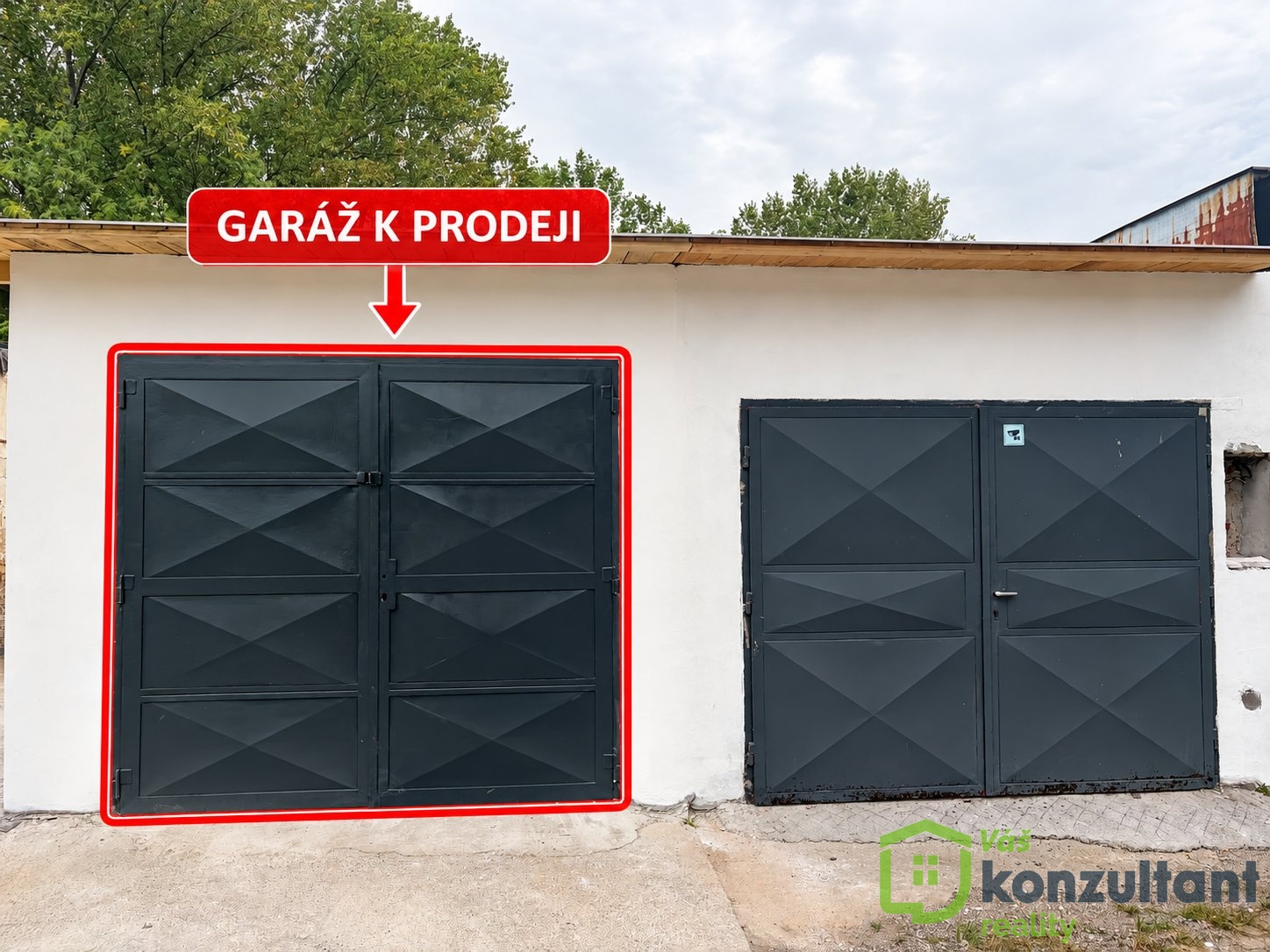 Označená garáž k prodeji