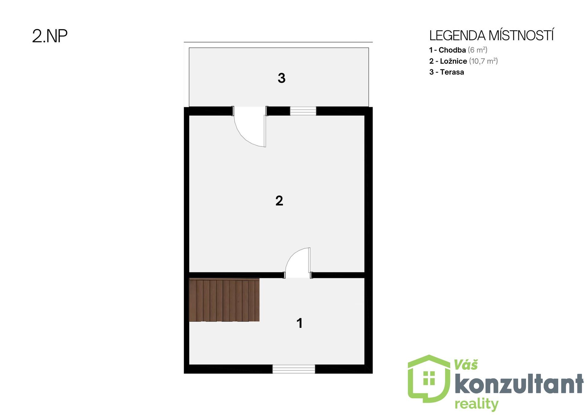 Legenda místností 2.NP