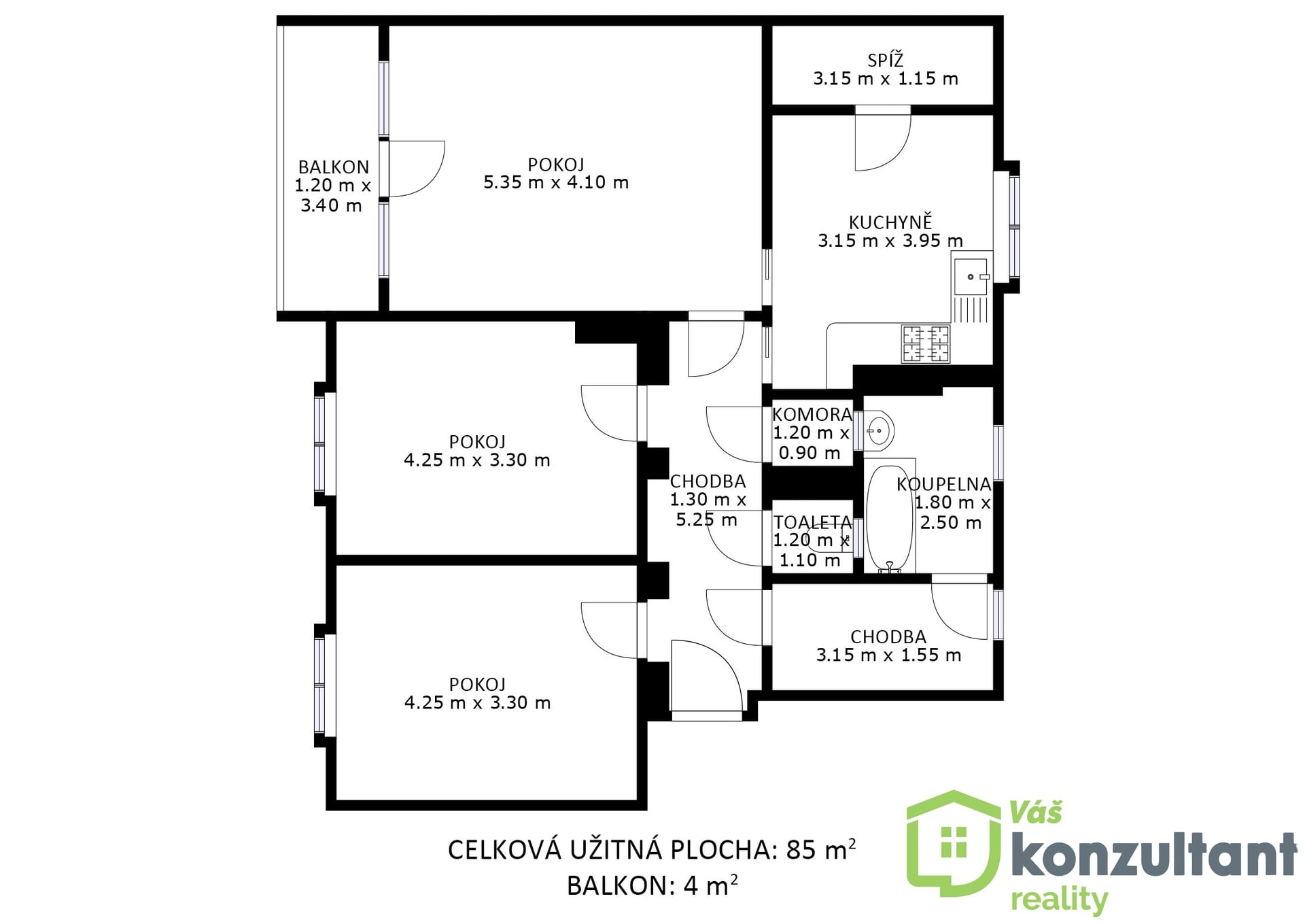 Oslavany půdorys