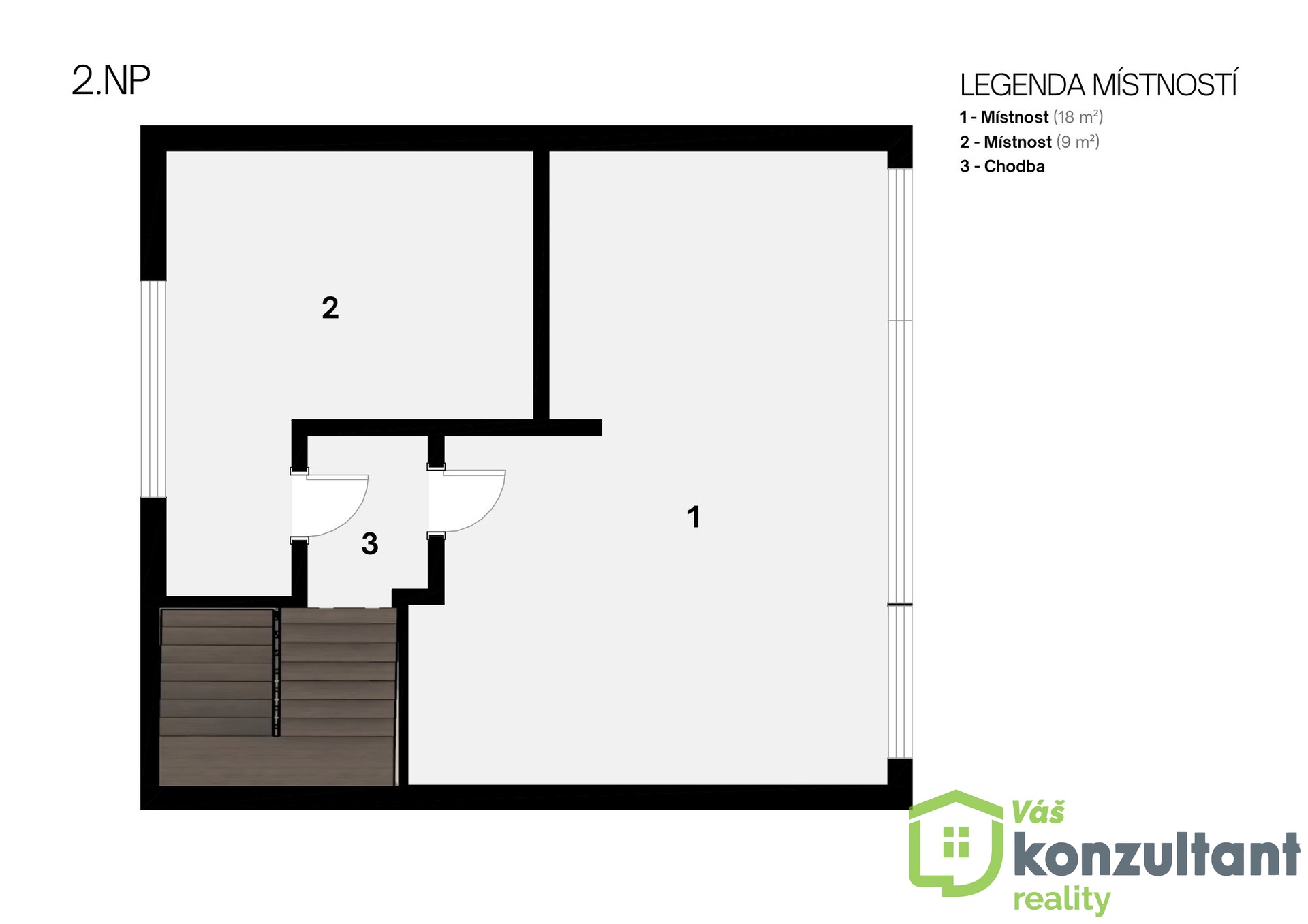 Legenda místností 2.NP