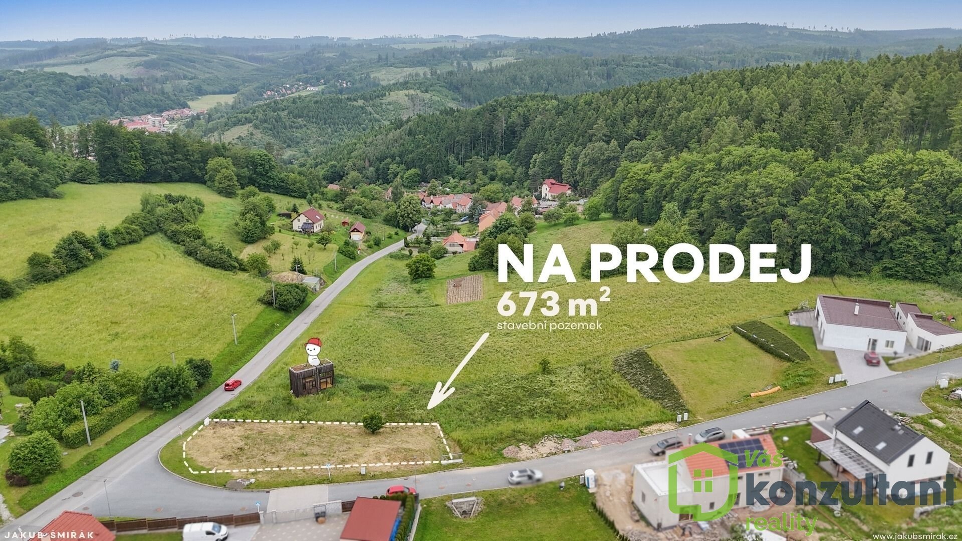 Stavební pozemek s výhledem - Šošůvka - 673 m2