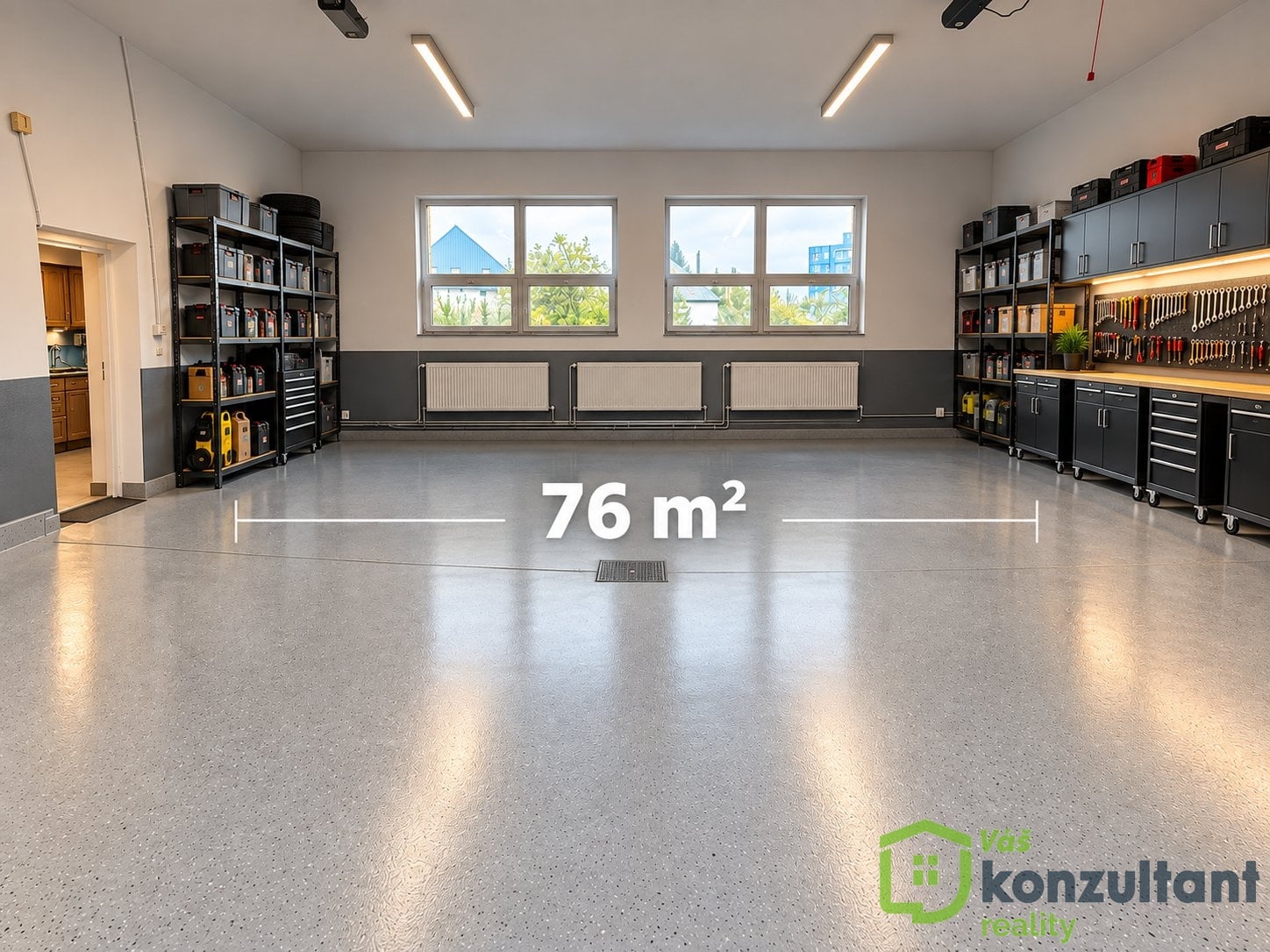 Vizualizace možného vybavení garáže